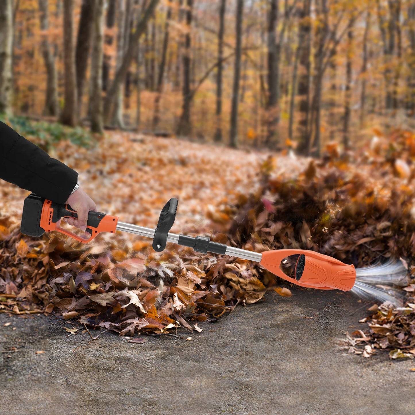 21V Cordless Leaf Blower, Lithium Battery Powered Leaf Blower, Electric Leaf Blower For Lawn Care
