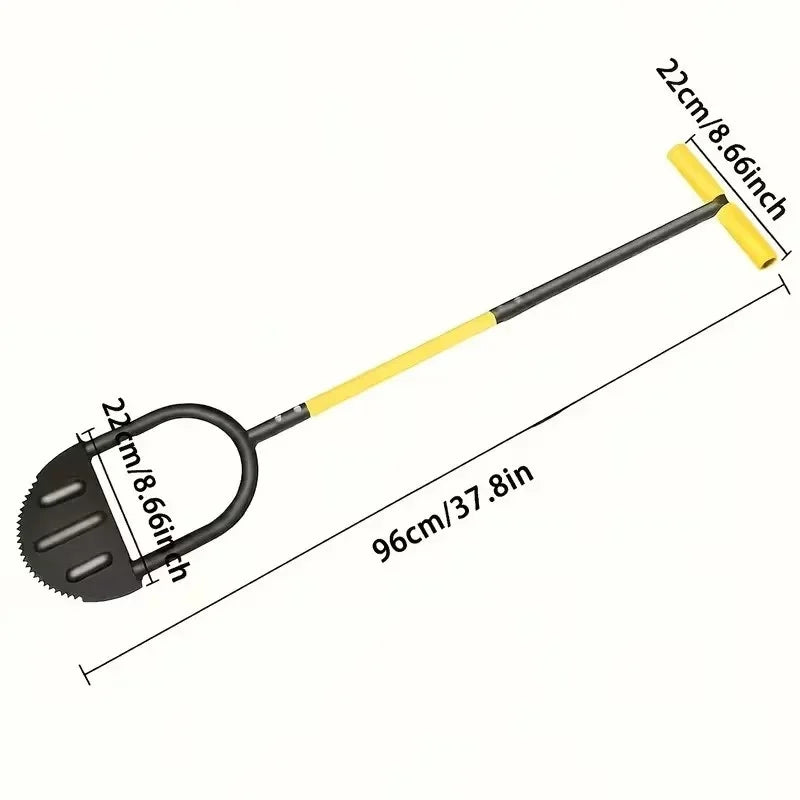 Half Moon Lawn Edger Carbon Steel Manual Trimming Shovel High Hardness Simple Cleansing Garden Zoo Lawn Care Tool
