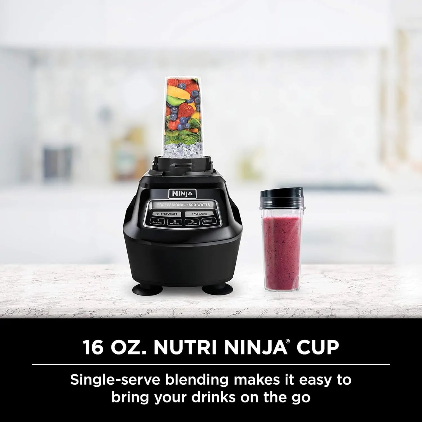 1500W Mega Kitchen System With Blender Food Processor Ice Crushing