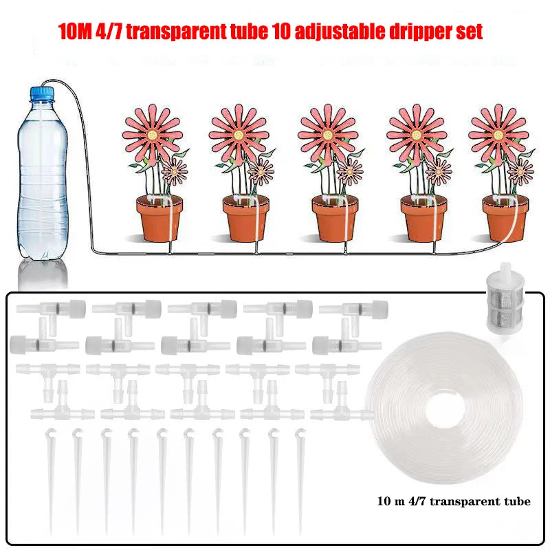 Drip Watering Kit With Regulating Valve Micro Dripper System