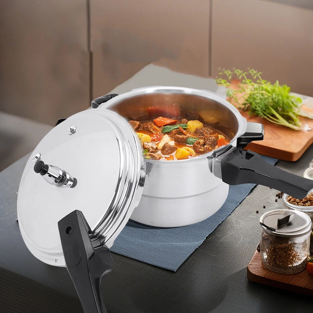 Aluminum Pressure Cooker with Steaming Plate Aluminum Alloy Pressure Cooker Small Pressure Cooker for Gas Stove Induction Cooker