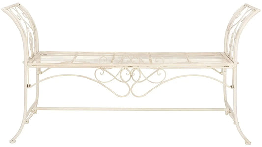 Wrought Iron Outdoor Garden Bench Customized for Outdoor Use