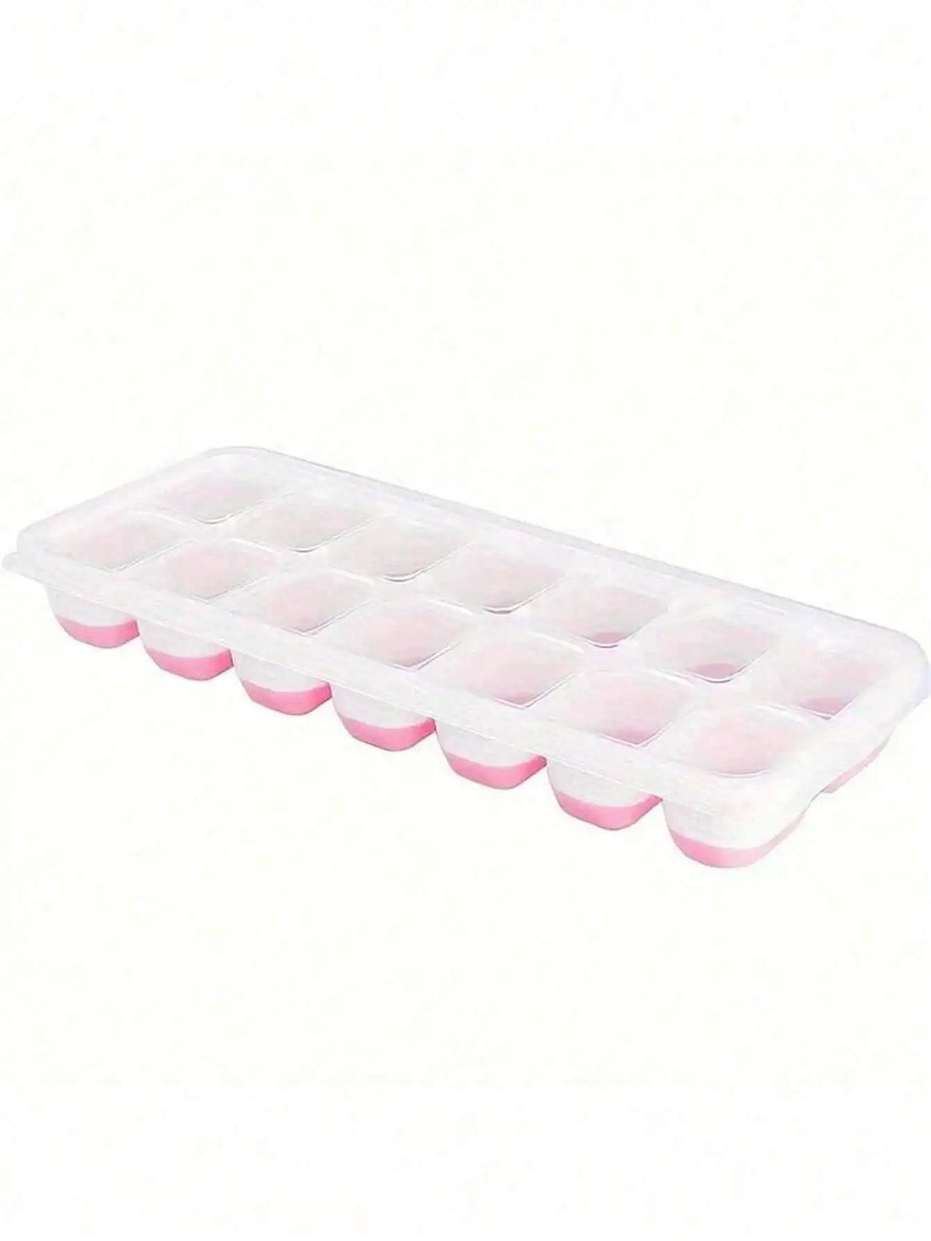1/2/4pcs Silicone Ice Cube Trays, Easy Release & Flexible, 14-Cavity 4-Color Mixed With Anti-Spill Removable Lids, Stackable With Lid, Kitchen Accessories, Small Kitchen Tools