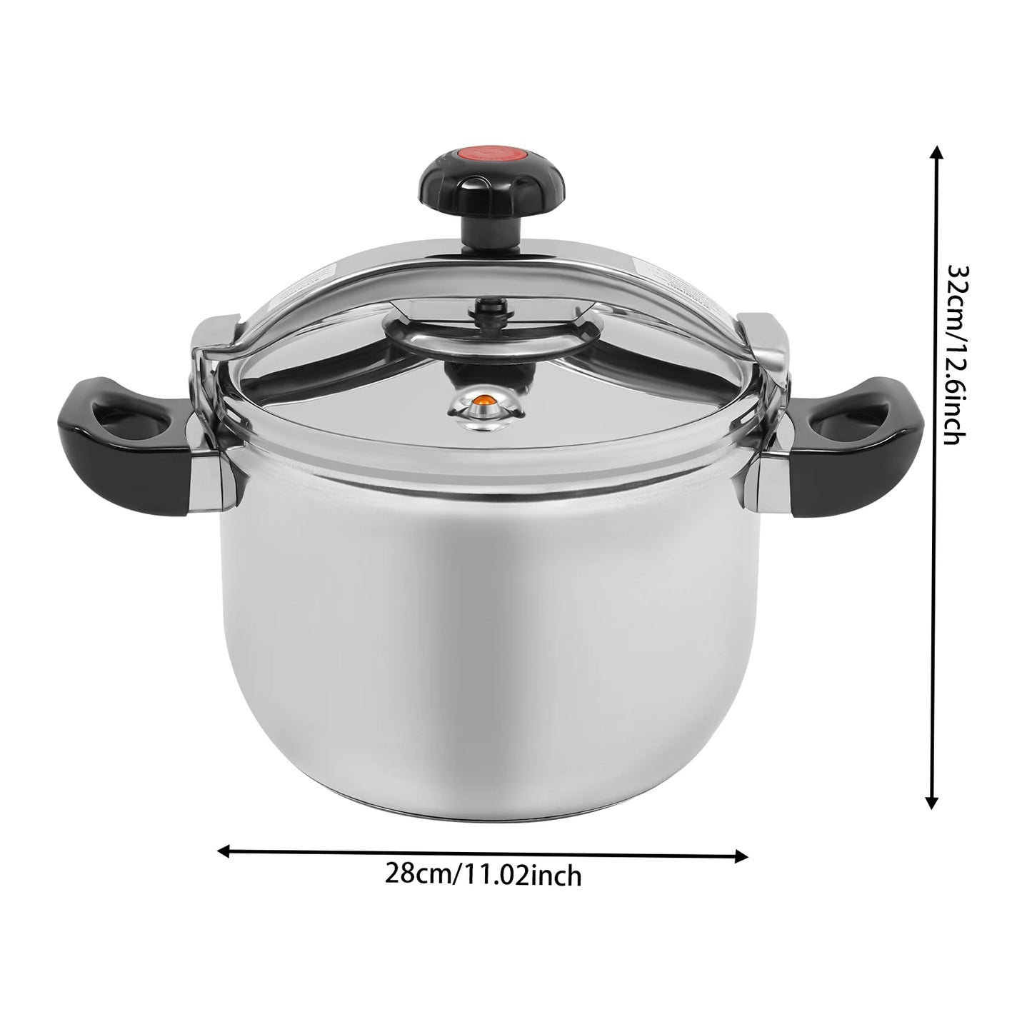 Bymaocar Stainless Steel Pressure Cooker 60KPa Large Capacity Pot