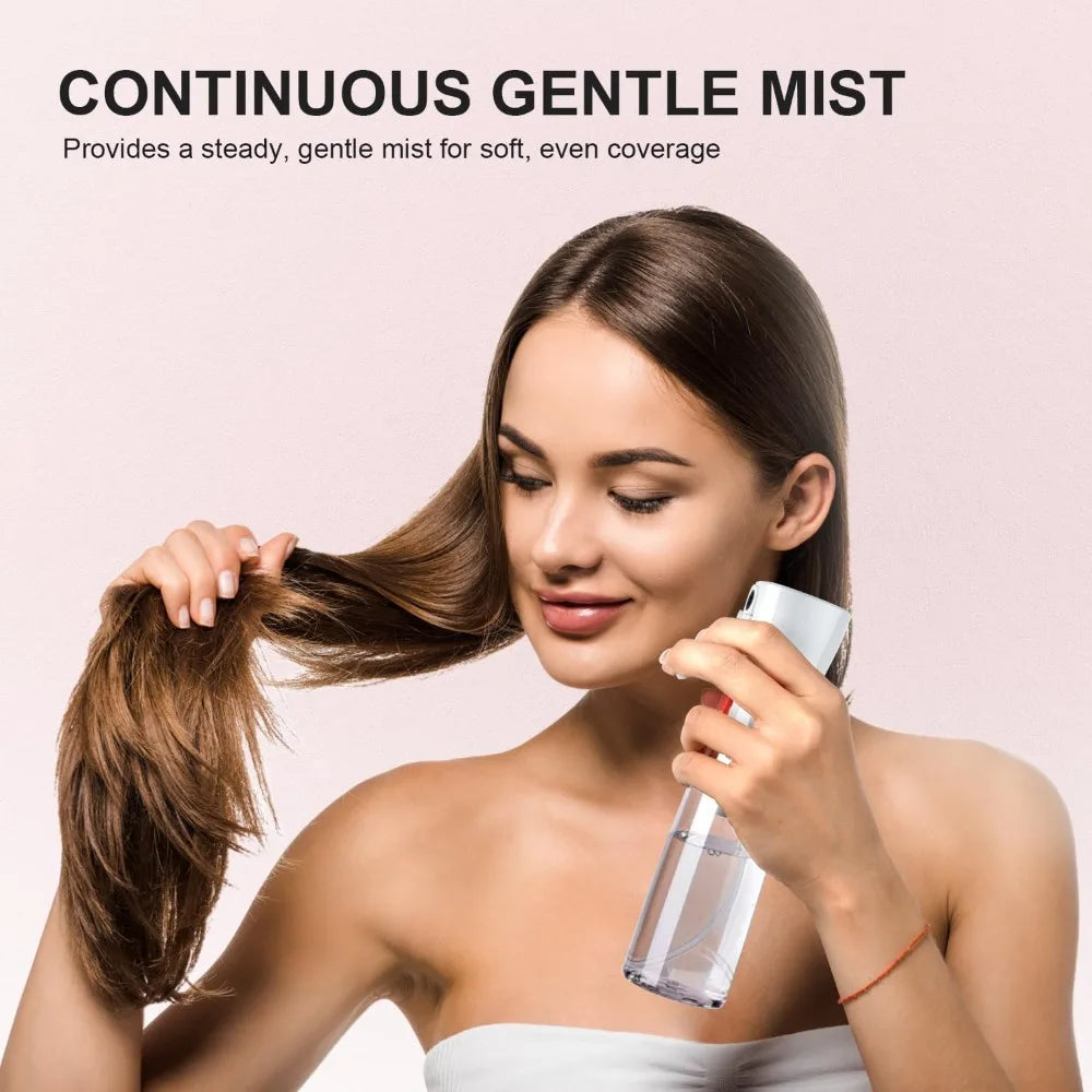 Continuous Spray Bottle for Hair – Fine Mist Water Mister, Empty Spray Bottles, Recycled Hair Misting Sprayer for Styling, Cleaning, Plants, Barbers, Salons & More – 2pk 6.1 OZ
