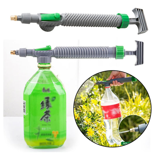 High Pressure Air Pump Manual Sprayer Adjustable Drink Bottle Spray Head Nozzle Garden Watering Tool Sprayer Agriculture Tools Spray Bottle