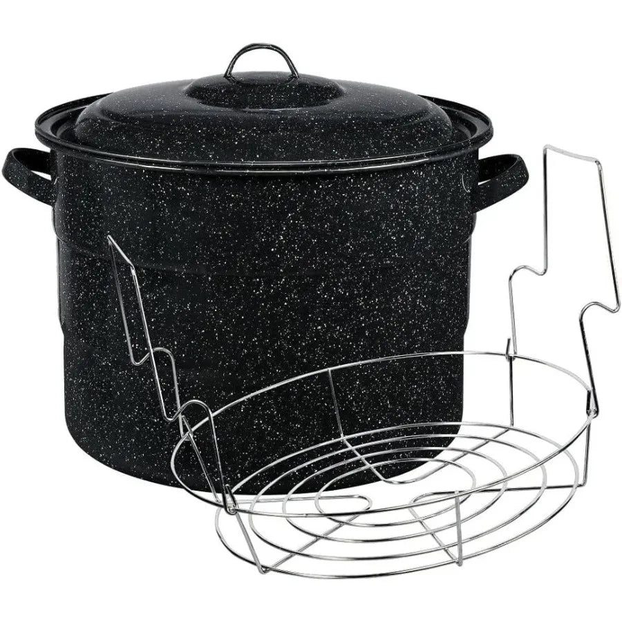 Granite Ware Water Bath Canner With Rack Enamel Canning Pot