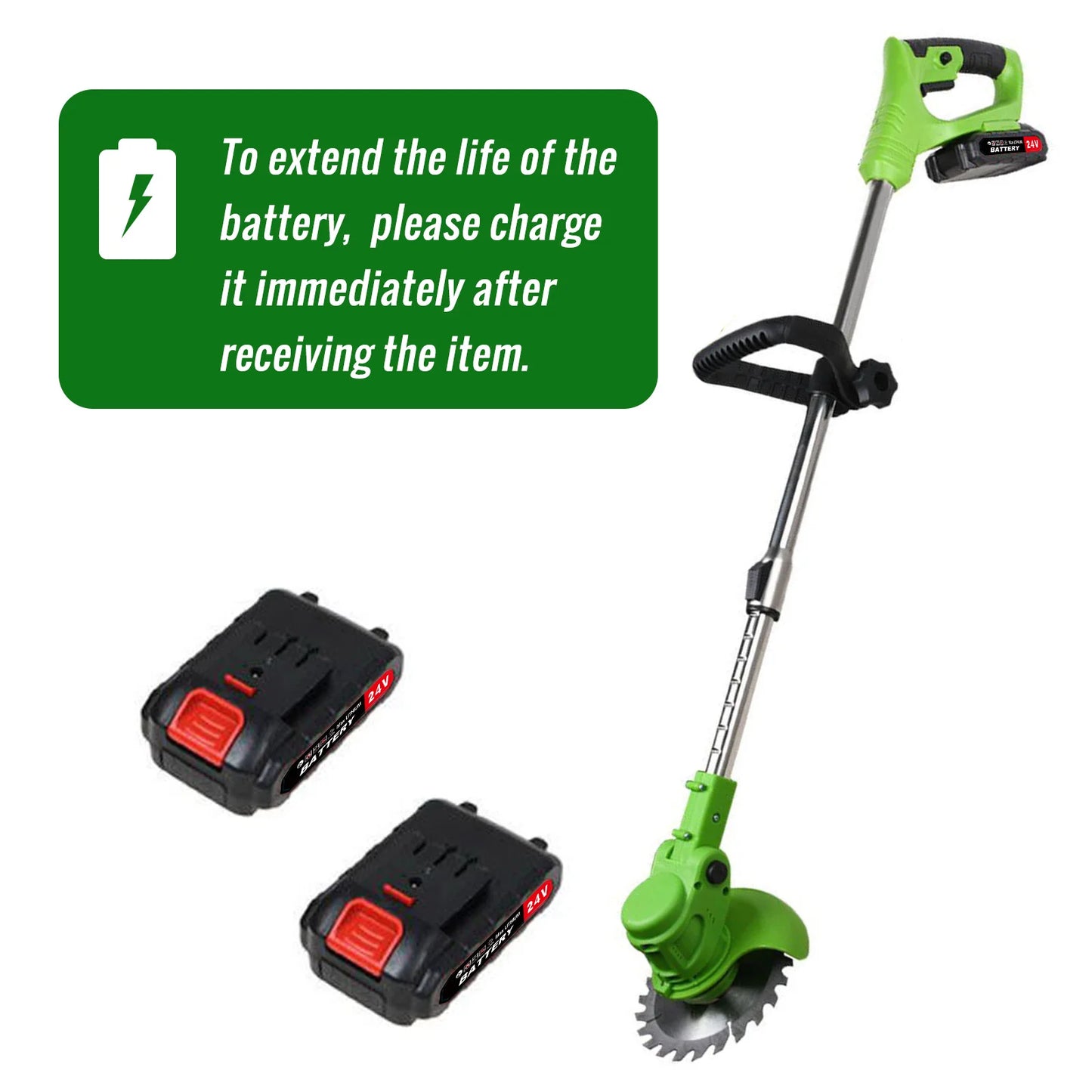 Weed Trimmer Cordless 2 In 1 Electric Lawn String Cutter
