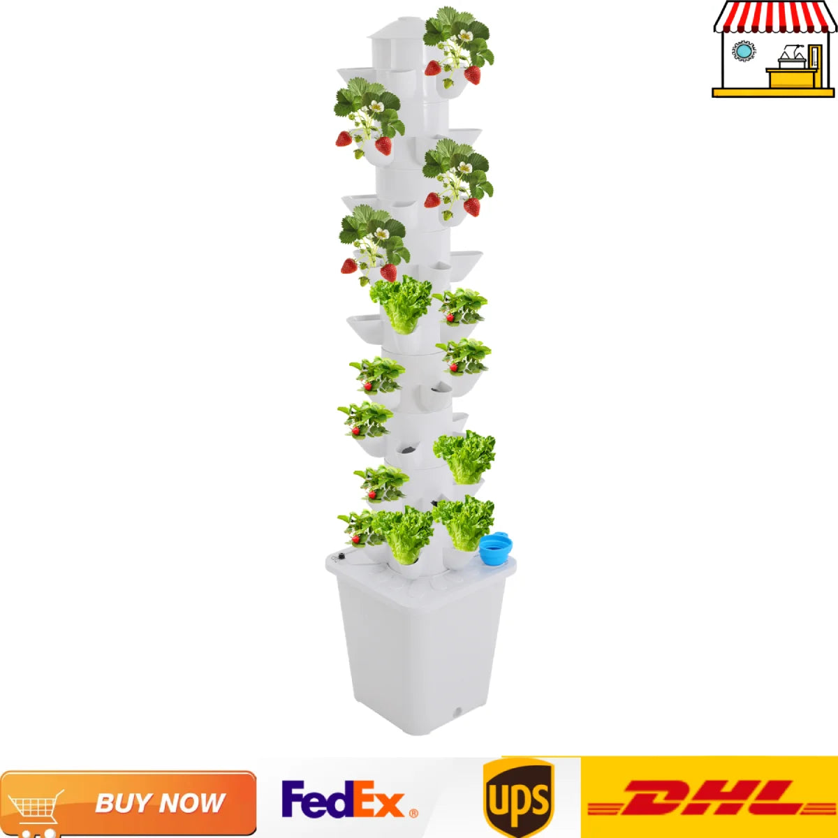45-Hole Vertical Garden Tower For Balcony And Greenhouse