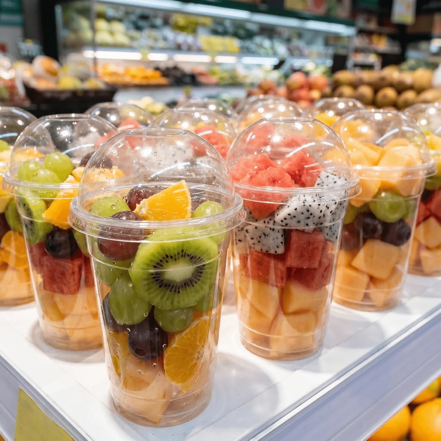 Plastic Disposable Togo Cups With Dome Lids BPA Free