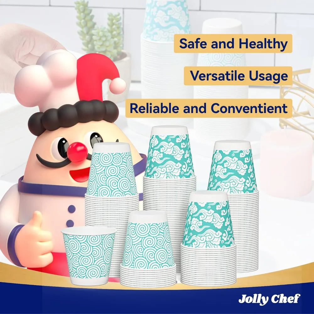 Disposable Paper Cups 300 Pack For Parties And Travel