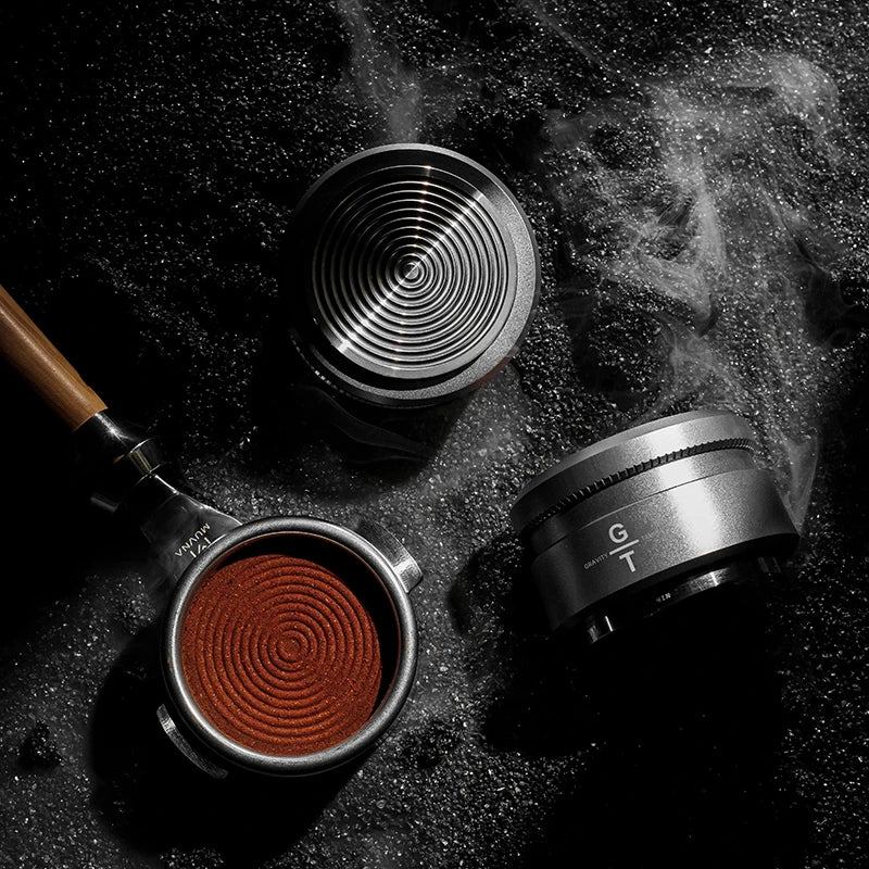 Espresso Tamper V2 Slow Rebound Stainless Steel Ripple Base Tamper