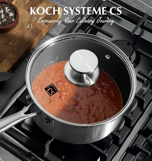 KOCH SYSTEME CS Hybrid Nonstick Stainless Steel Saucepan Set
