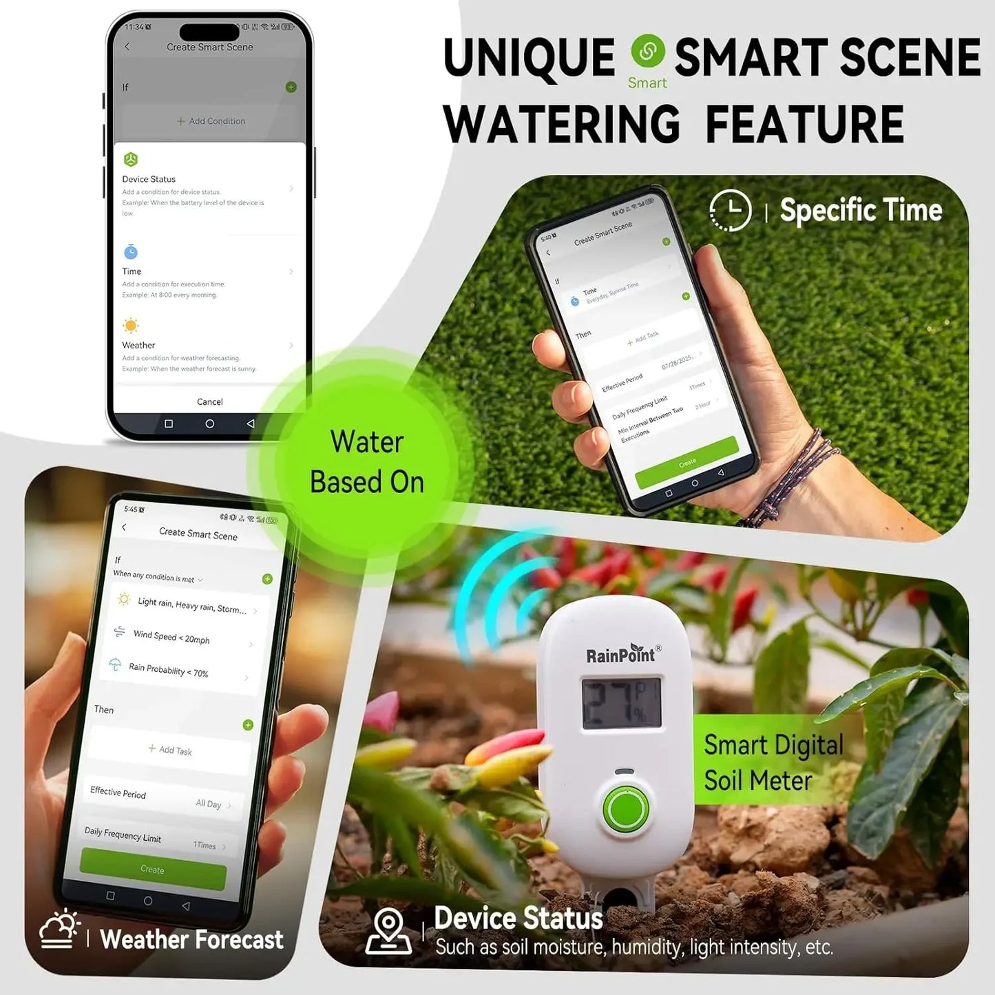 Solar Dual Powered Smart Drip Irrigation System With WiFi App