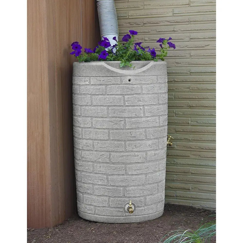 50 Gallon Light Granite Rainwater Collection Barrel