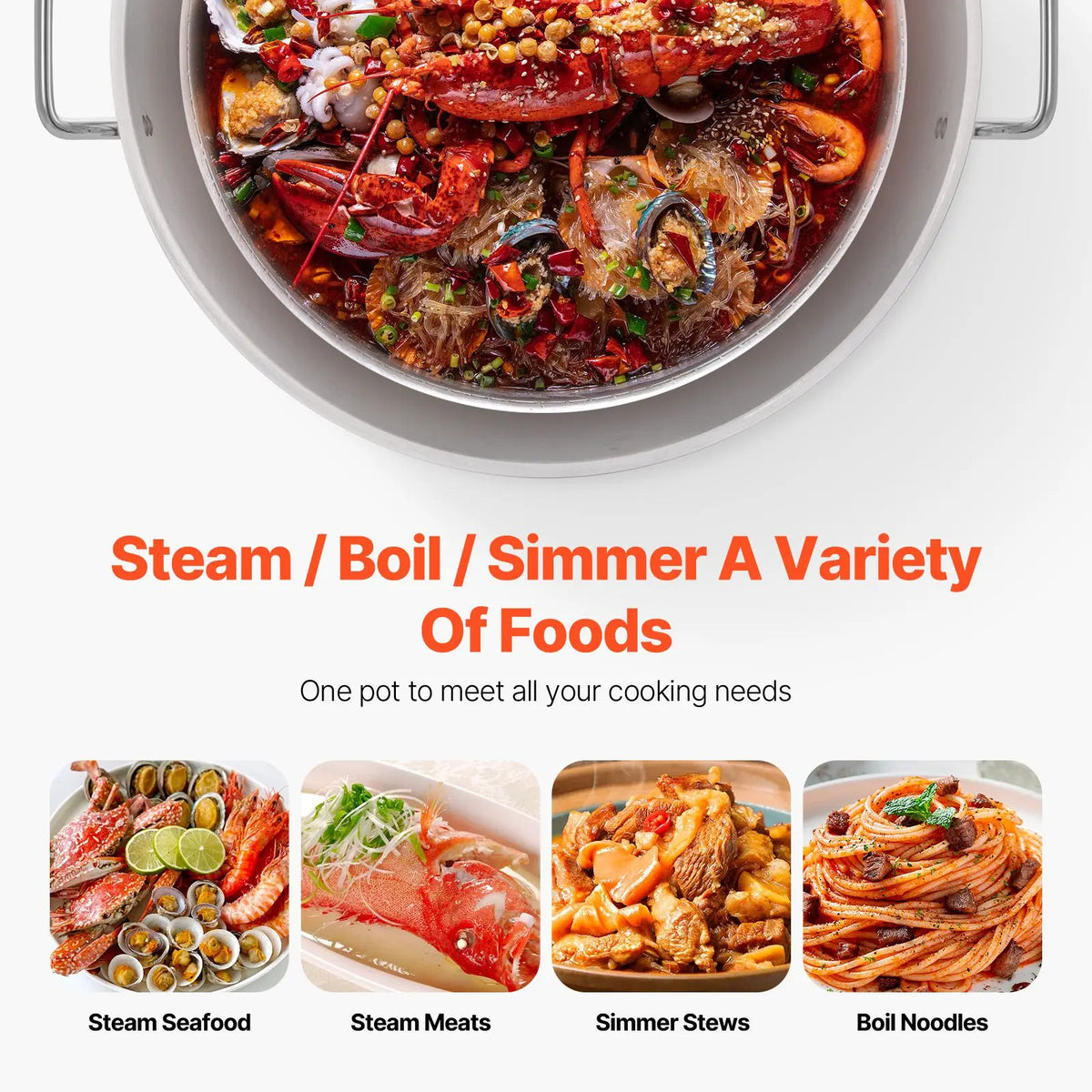 80 Qt Seafood Boiling Kit with Strainer, Outdoor Seafood Boil Pot and Basket, Cooking Set for Crab Crawfish Lobster Boiling, Aluminum Stockpot with 100,000 BTUs Propane Burner and Steamer Rack