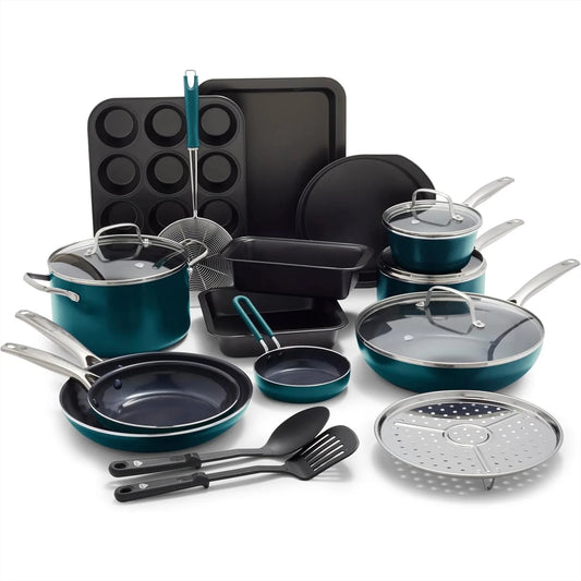 Blue Diamond PFAS Free Nonstick Ceramic Cookware Bakeware Set