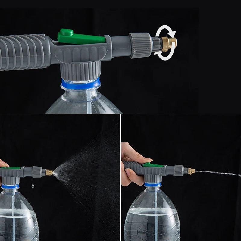 High Pressure Air Pump Manual Sprayer Adjustable Drink Bottle Spray Head Nozzle Garden Watering Tool Sprayer Agriculture Tools Spray Bottle