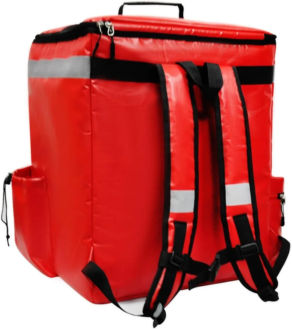 Insulated Food Delivery Backpack Expandable With Cup Holders Waterproof