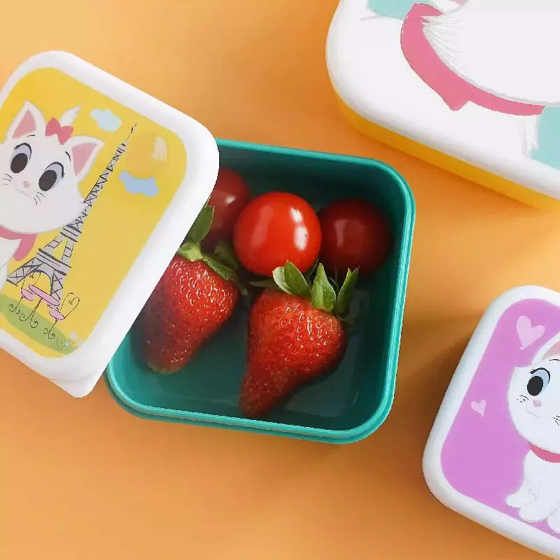 Cute Cartoon Animal Pattern Bento Box For Kids Portable Lunch