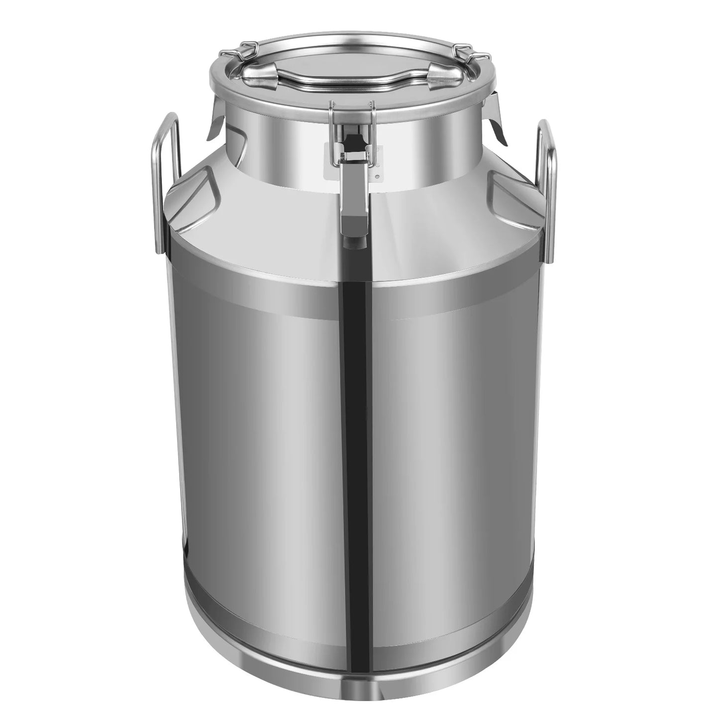 Stainless Steel Milk Jug 60L/15.85Gal Sealed Milk Can, Mirror Polishing Milk Bucket, Large Mouth Opening Large Mouth Opening Food Storage Bucket