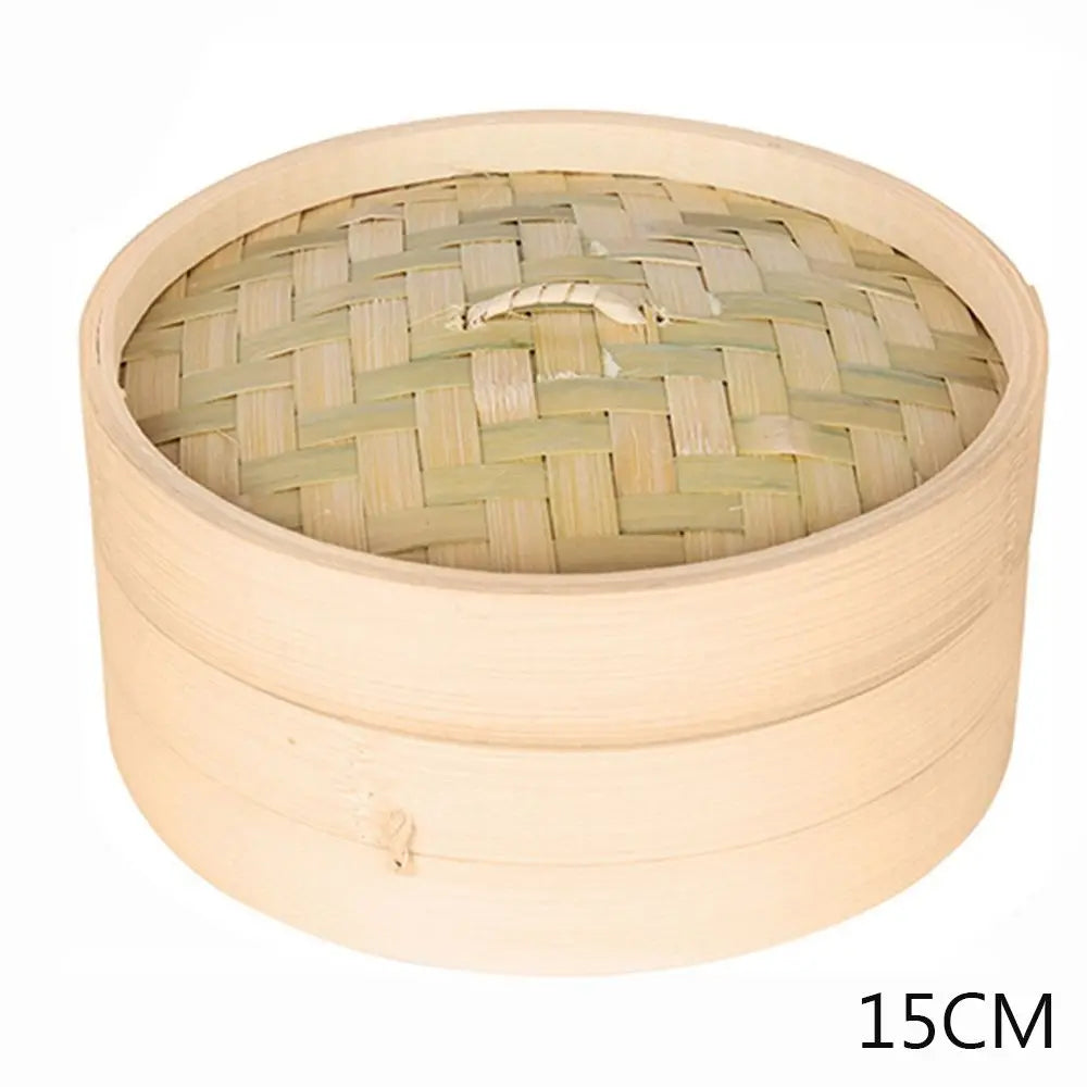Bamboo Steamer With Lid For Dumplings And Steam Pot