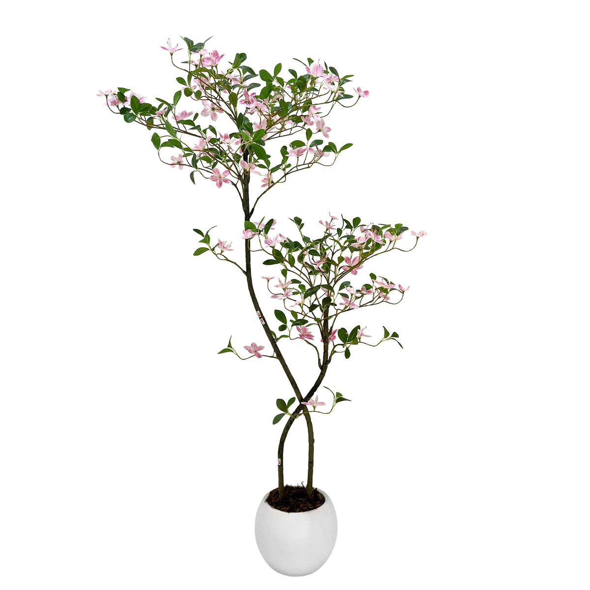 Artificial Jasmine Plant, Tall Faux Jasmine Tree, Realistic Fake Blossoming Tree with Flowers for Indoor Outdoor Garden Porch Home Office