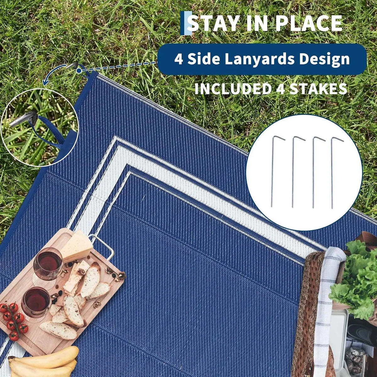 8x10/9X12FT Outdoor Rug Carpet Living Room Home Decoration Waterproof Soft Fluffy Home Mat Children's Room Baby Crawling Non-Slip Blanket