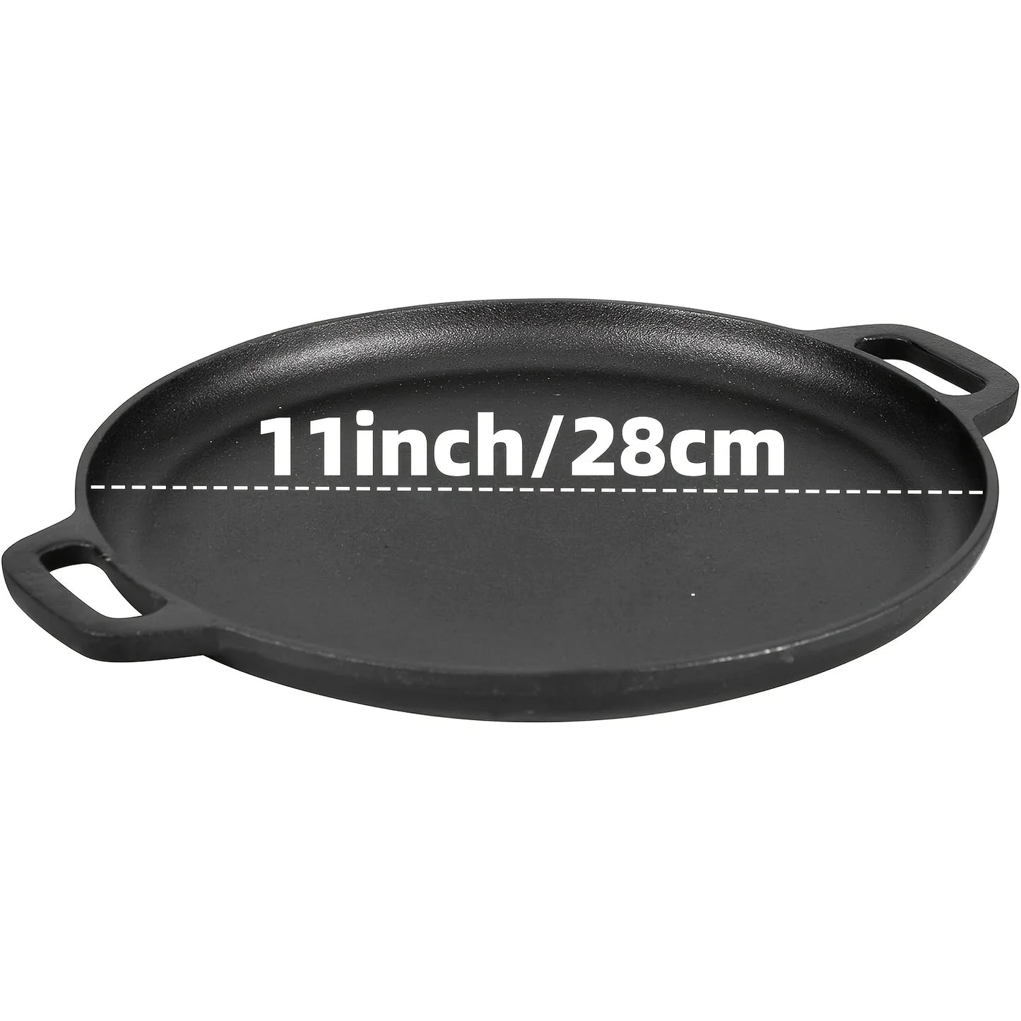 AEDG Three-Piece Cast Iron Skillet Set Preseasoned For Oven Grill Campfire