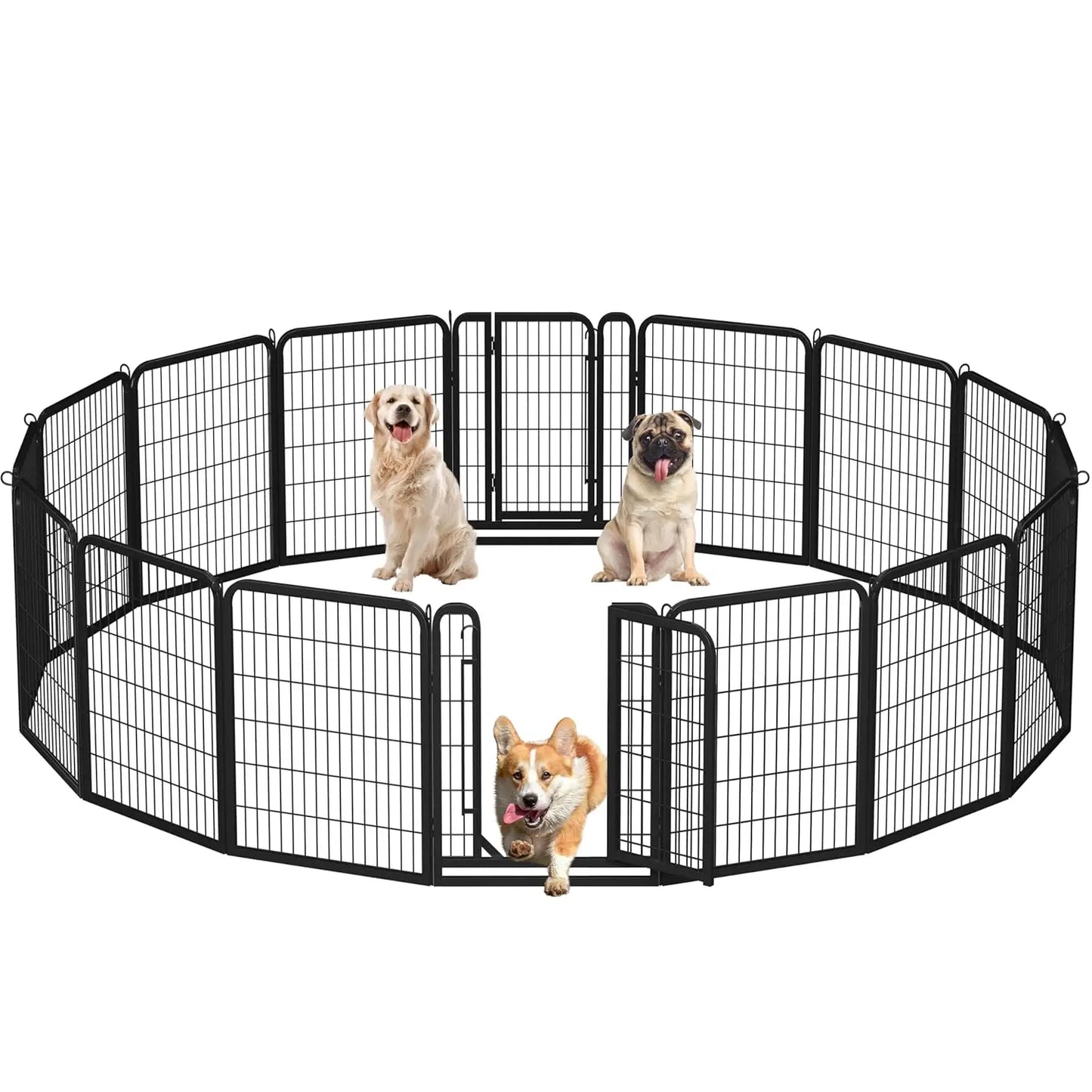 Dog Playpen Outdoor Heavy Duty Metal Pet Fence For Homes