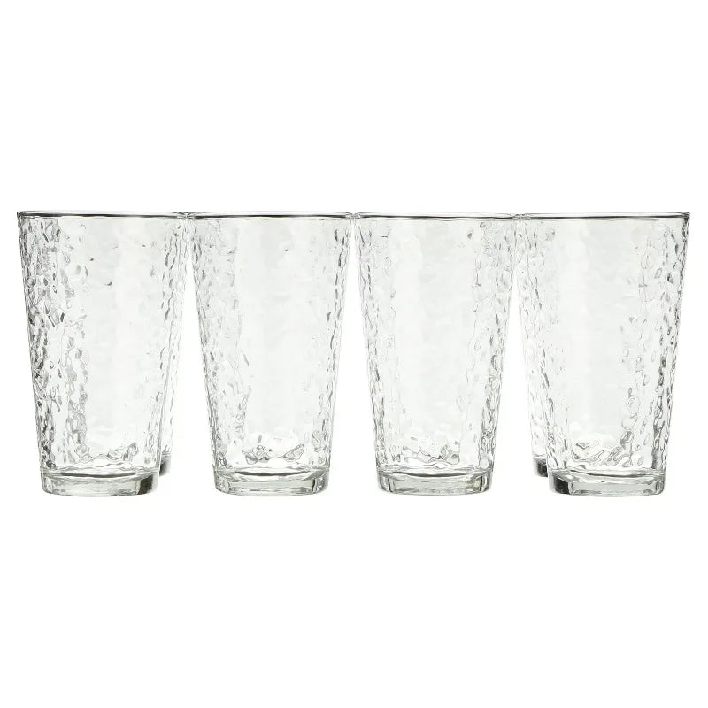 Vintage Frost Glass Drinkware Set Elegant For Everyday Use