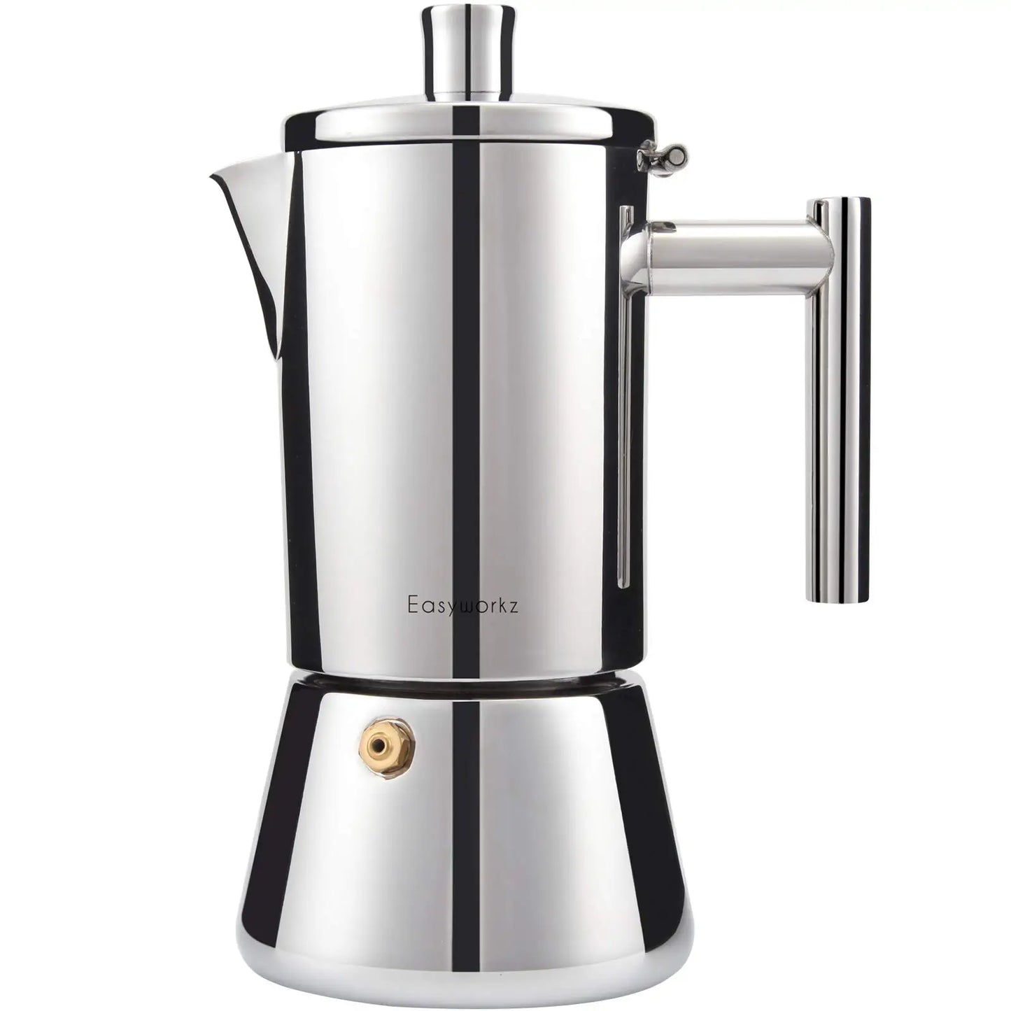 Easyworkz Stovetop Espresso Maker Moka Pot Stainless Steel Induction