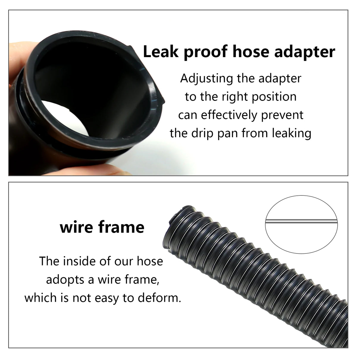Square Outdoor Drain Catch Basin Kit with Grate Flexible Corrugated Drain Pipe Yard Patio Lawn Garden Downspout Surface Water Drainage System