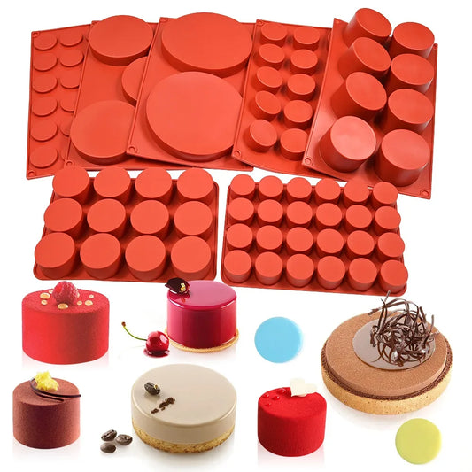 Cylinder Silicone Mold For Soap Jelly Pudding Resin And More