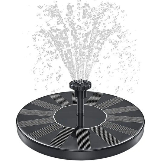 1.5W Floating Powered Water Fountain with 6 Nozzles and Mixer, for Outdoor Garden Pond Pool