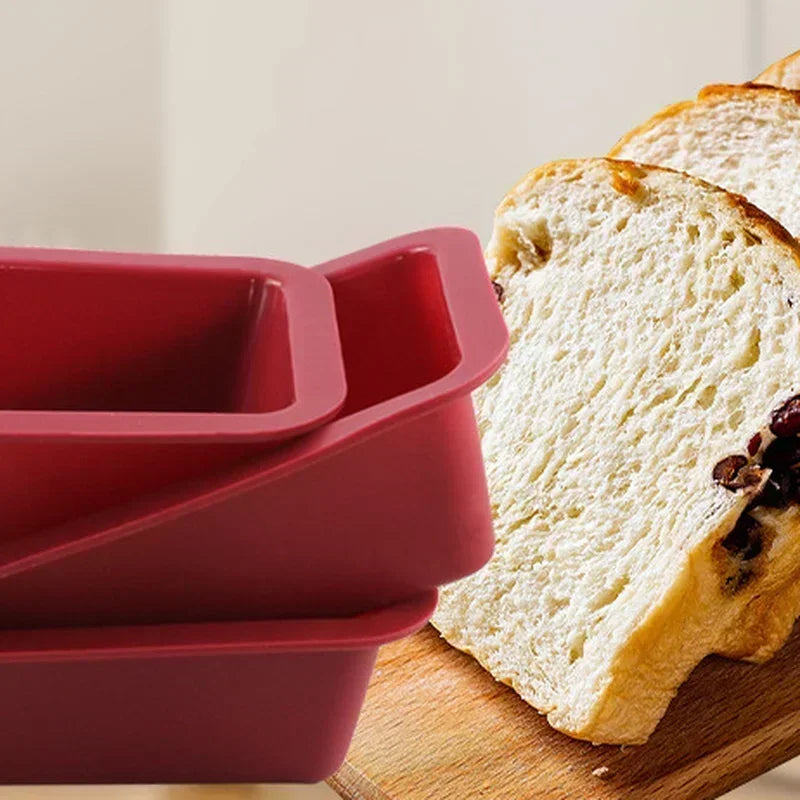 Silicone Baking Molds NonStick Rectangle Cake Pans Mini Loaf Pan Easy Release Bread Toast Mould Kitchen Accessories Pastry Tool
