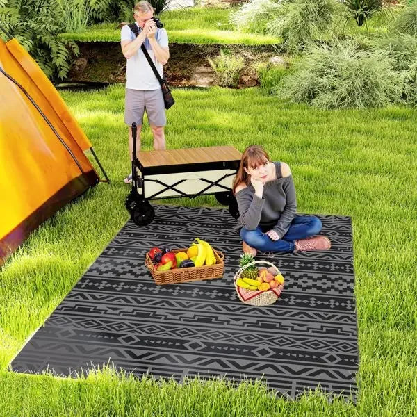 Waterproof Outdoor Rug For Camping Patio Deck And RV Use