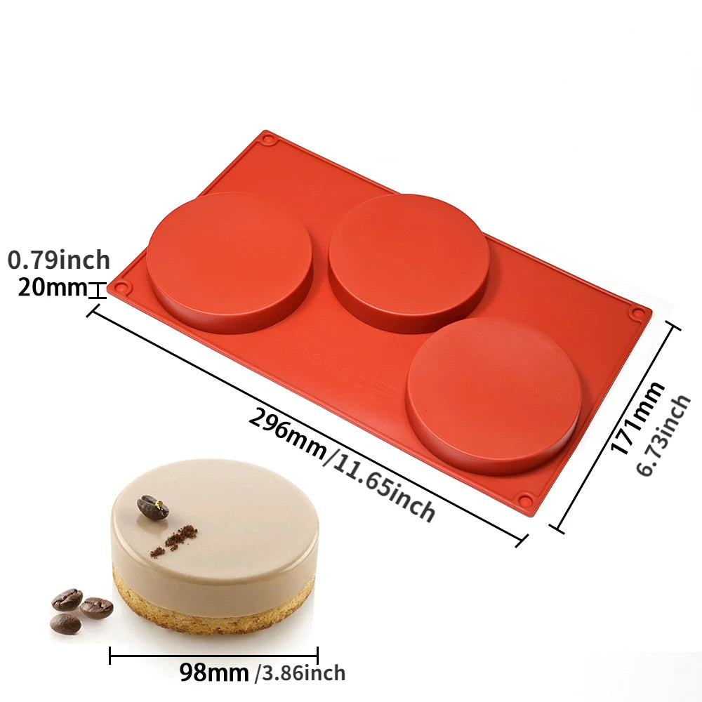 Cylinder Silicone Mold For Soap Jelly Pudding Resin And More
