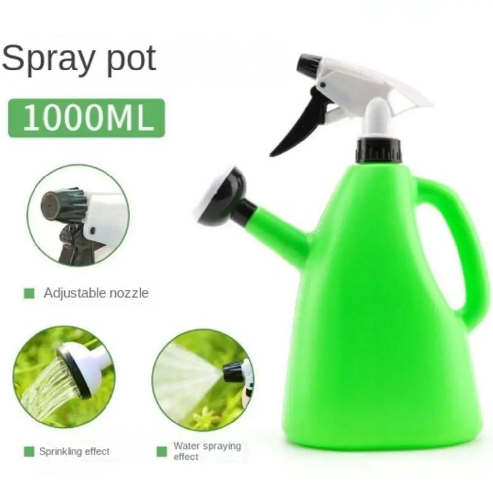 Plastic Watering Can Pot With Adjustable Spray For Garden Plants
