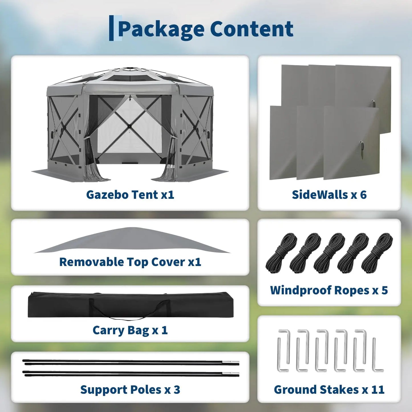 HiMISS Pop Up Gazebo With Removable Roof And Mosquito Netting
