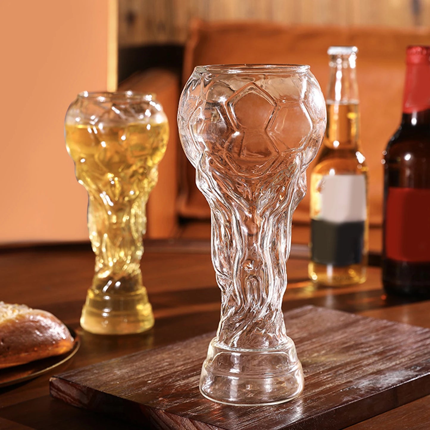 ALIILEE Trophy Football Glasses Large Capacity Sports Bar Drinkware