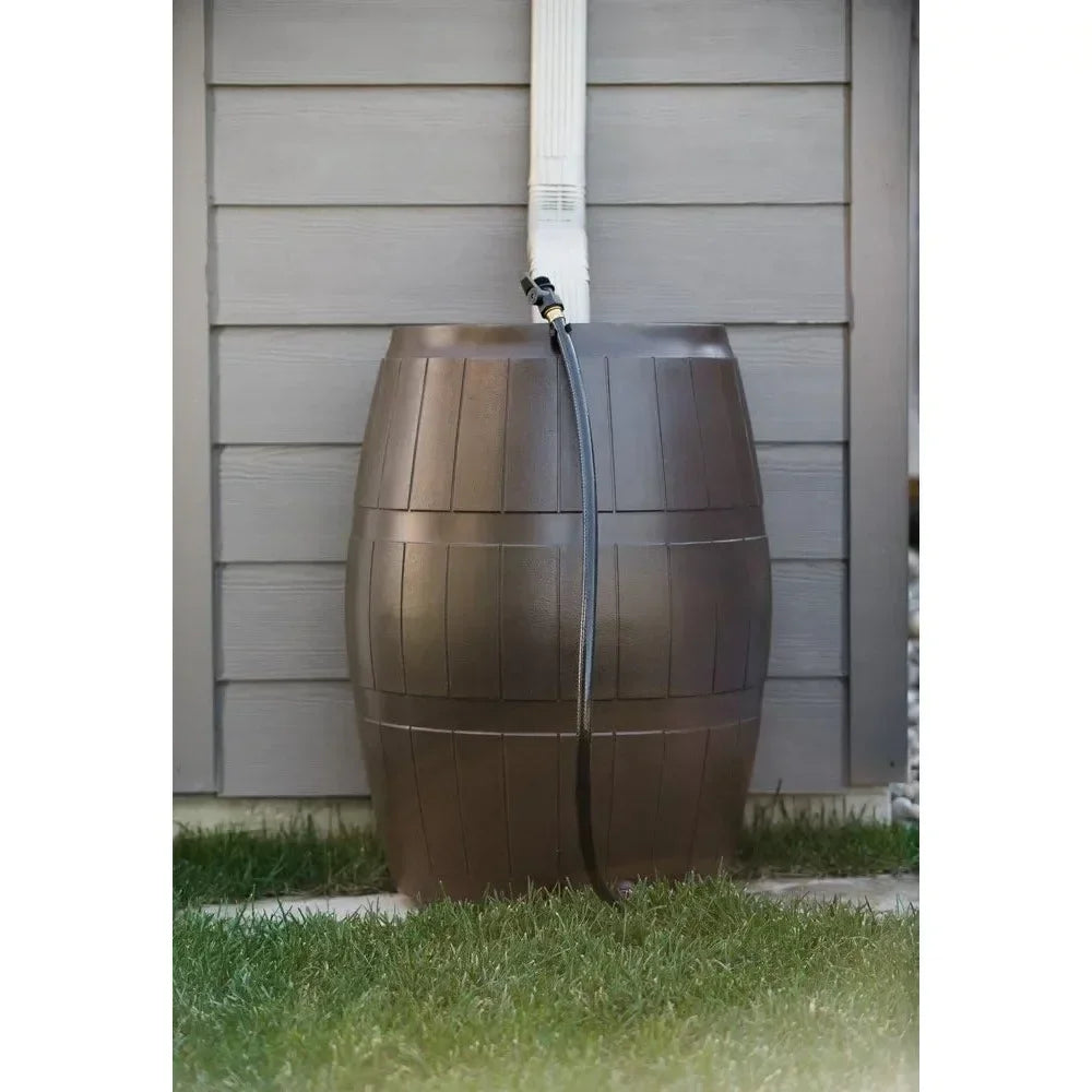 Raincatcher 4000 Flat Back Rain Barrel With Side Spigots