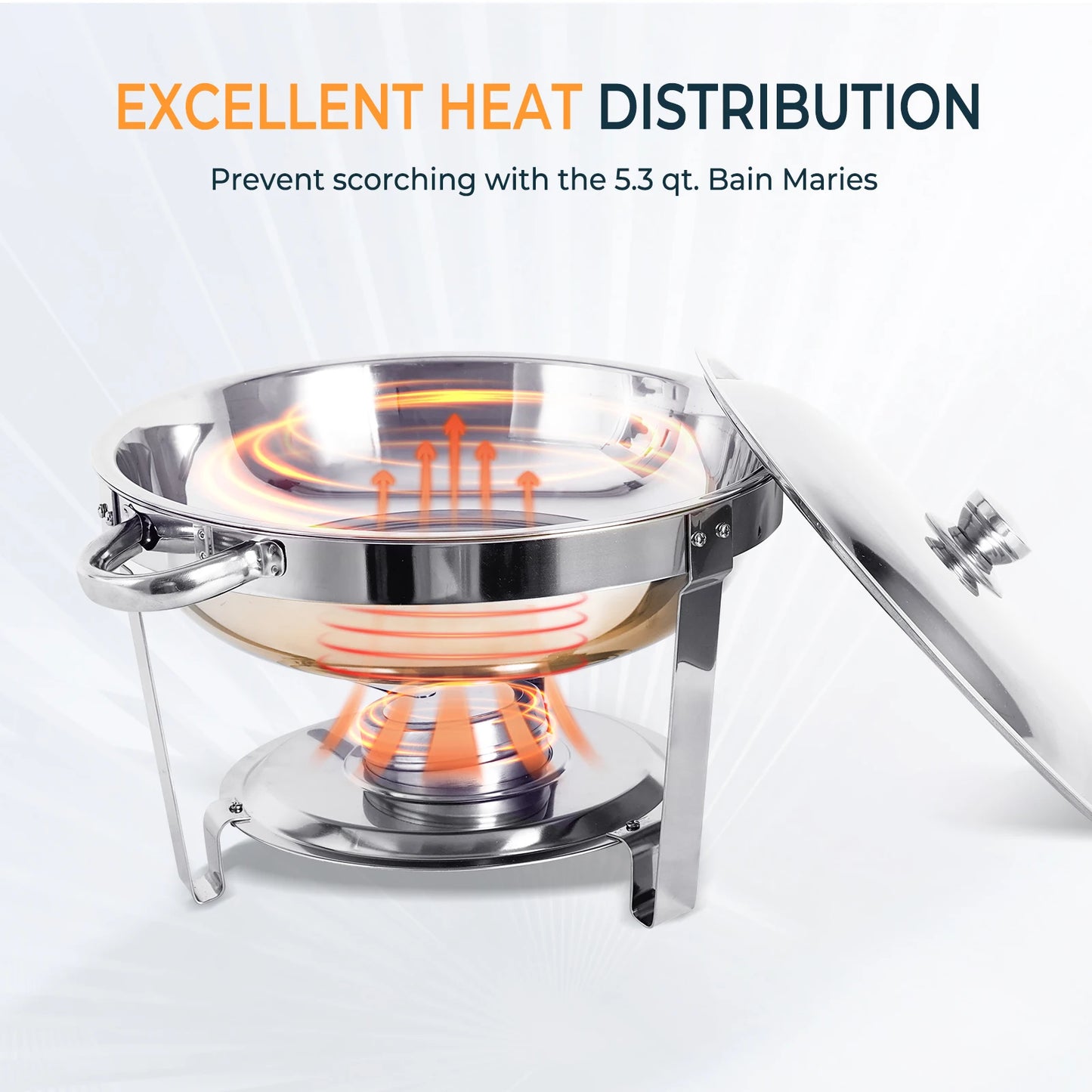 Stainless Steel 316 Chafing Dish Buffet Set With Lid