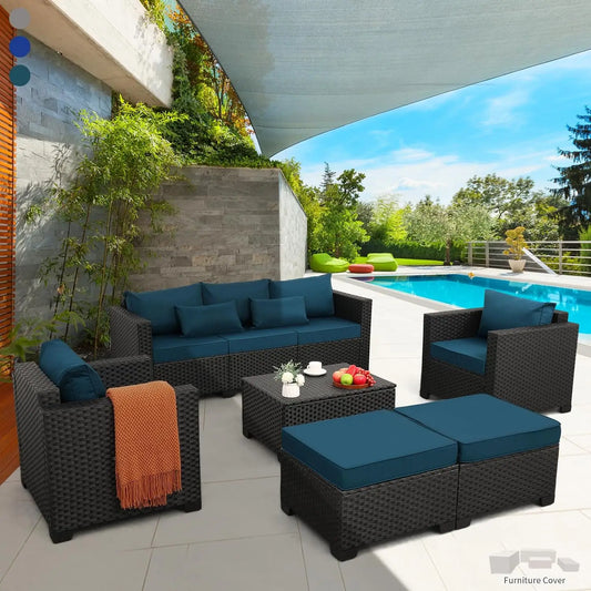 Modern Patio Furniture Set 6 Pieces For Outdoor Space