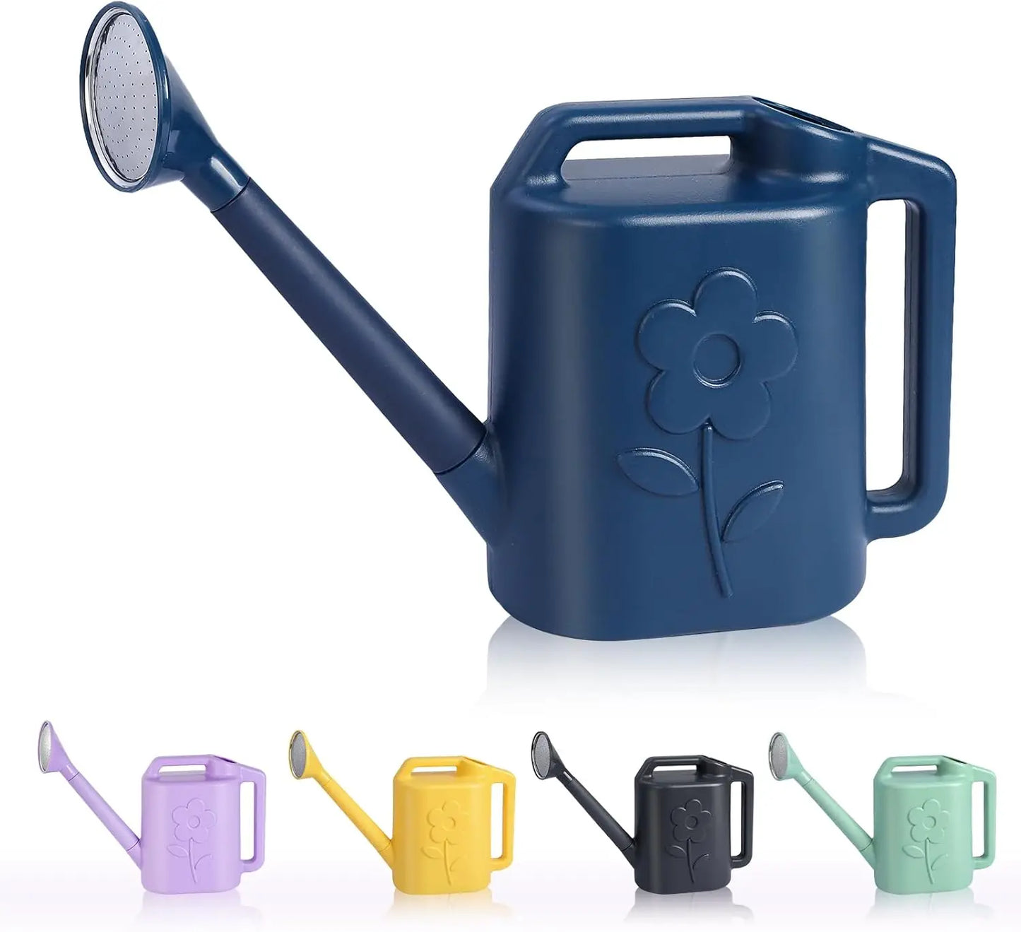 2.8L Watering Can for Indoor Plants, Long Spout Garden Watering Cans with Detachable Shower Head, Large Capacity Plant Watering Pot for House Outdoor Flowers