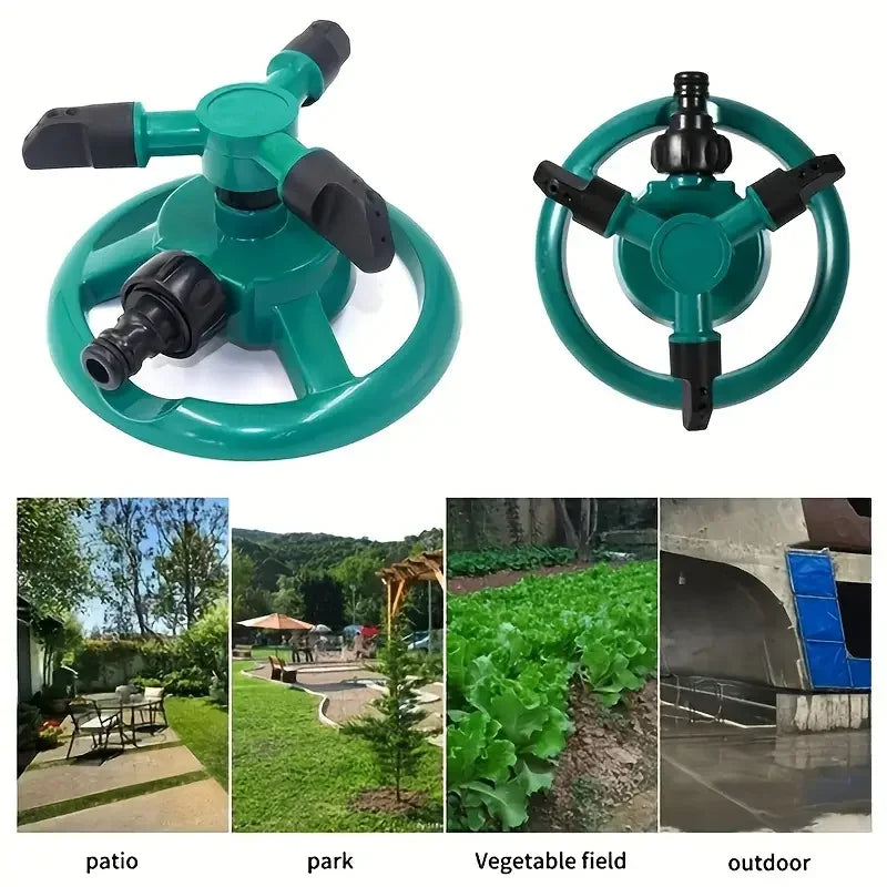 360 Degree Automatic Rotating Sprinkler Nozzle For Garden Watering