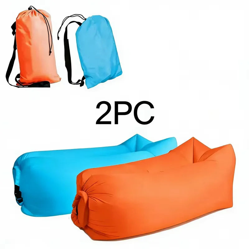 Inflatable Lounger Air Sofa Extra Thick Foldable Couch For Outdoor Camping Beach Patio Quick Inflation Home Furniture