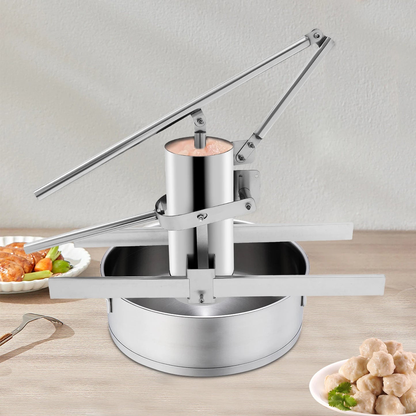 Rice-Meat Dumplings Processing and Forming Machine, Commercial Household Manual Stainless Steel Rice-Meat Dumplings Machine