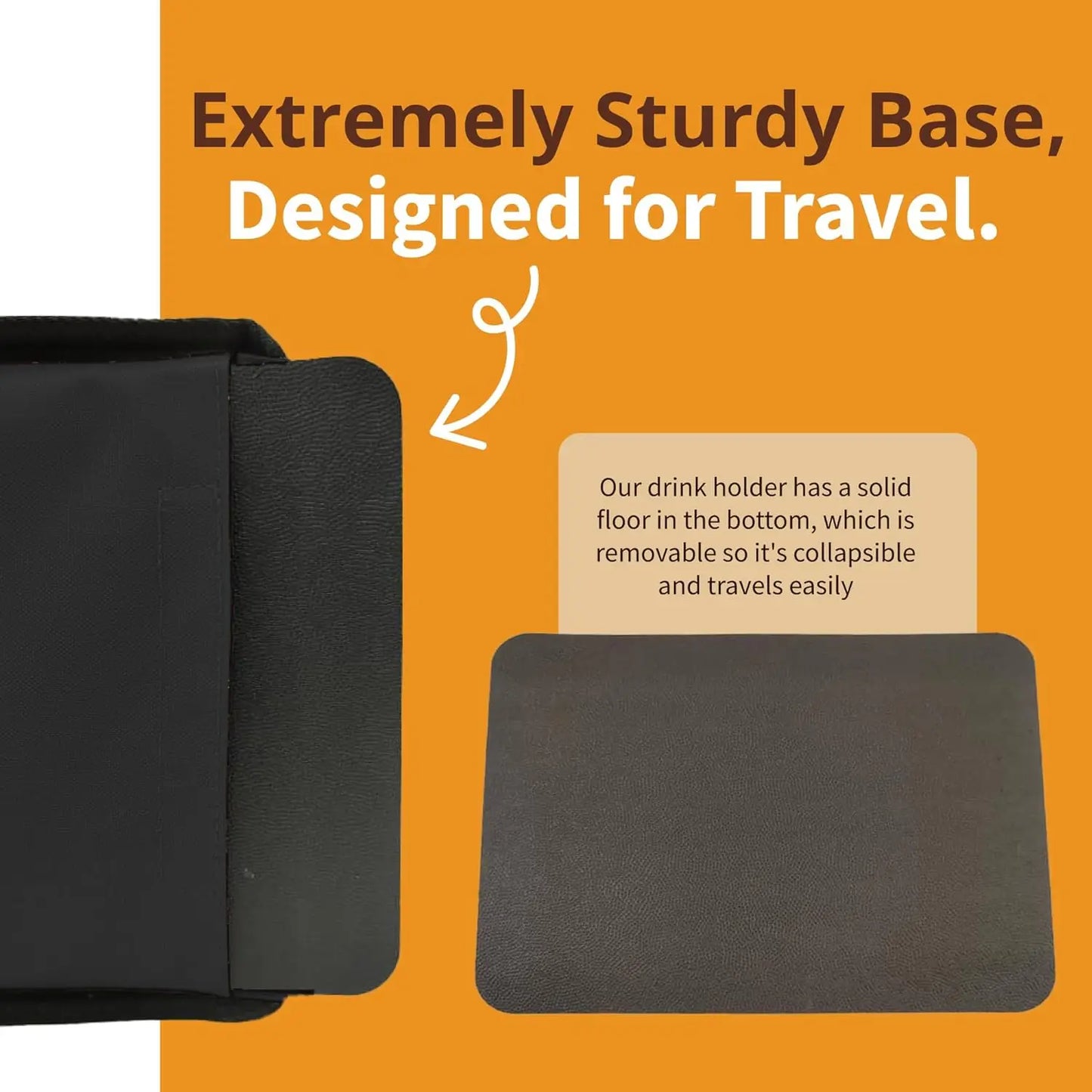 Reusable Drink Carrier With Handle, Insulated No Spill Bag For Travel And Car