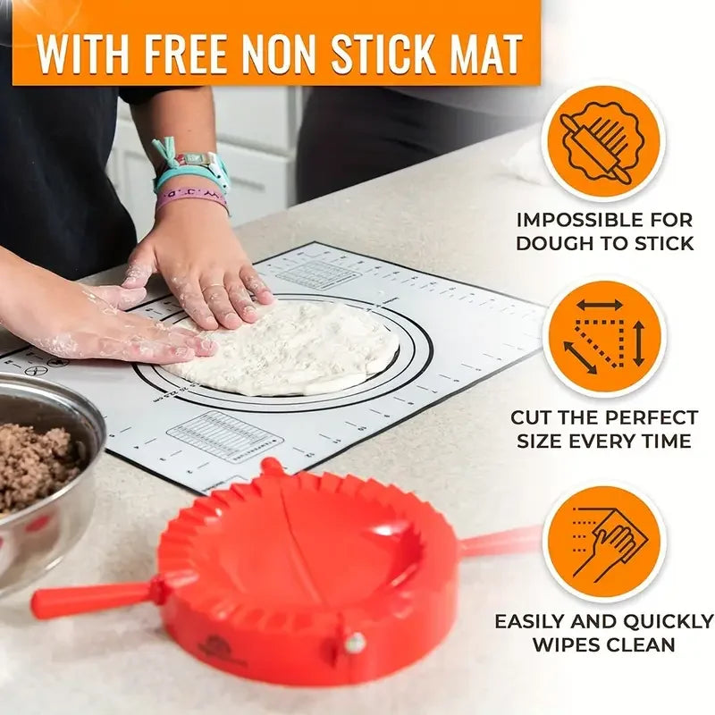 Dumpling Maker Mold Ergonomic Handle Durable Plastic Kitchen Tool